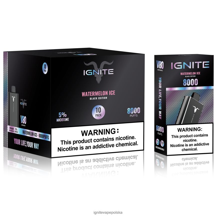 Ignite E Papieros Opinie | IGNITE V80 vape pen 10 szt lód arbuzowy 0648NZ65